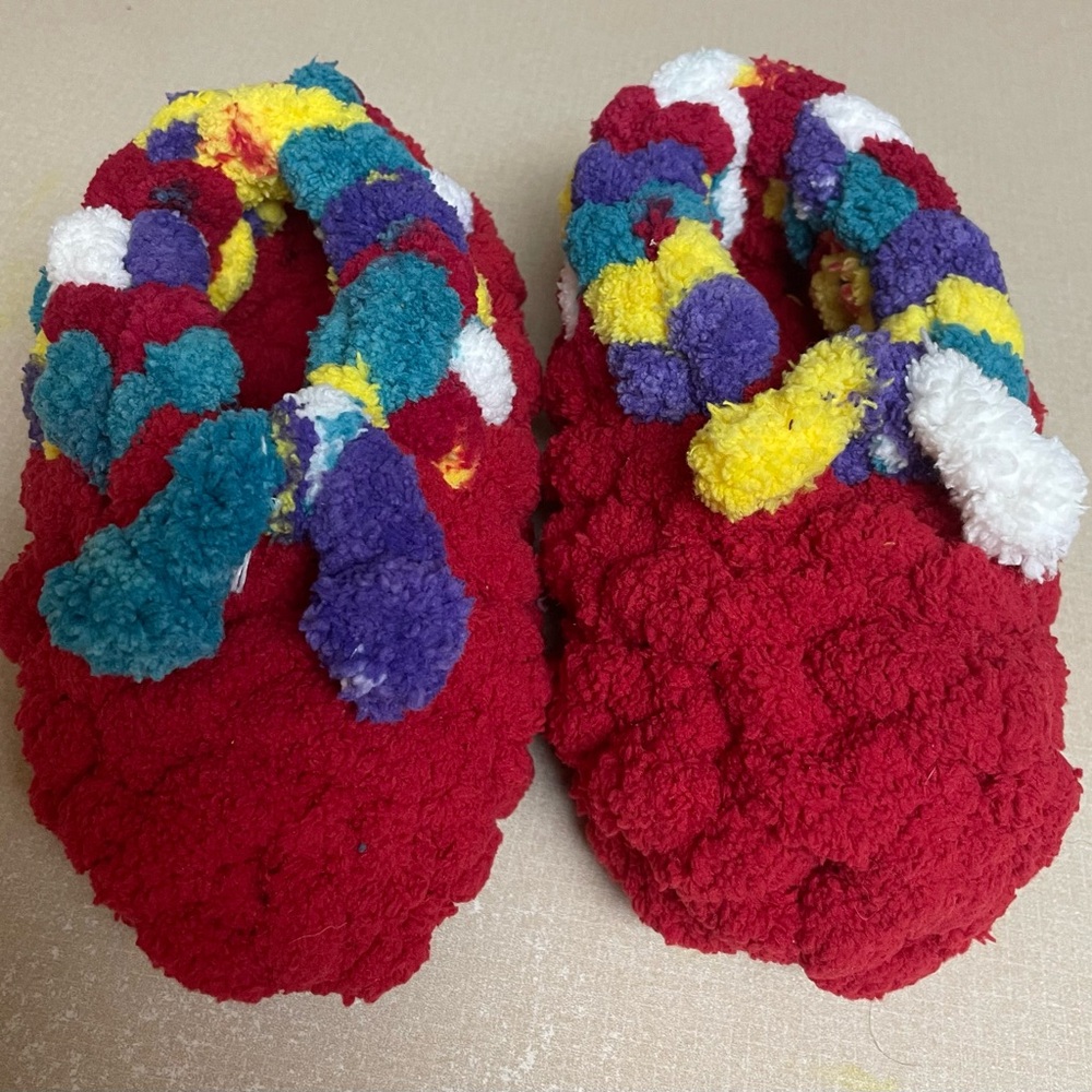 Plush and Vibrant Kids Slippers